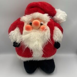 Vtg Santakins Plush Santa Claus by Rennoc 1982 Whimsical‎ Kitschy SOUND WORKS